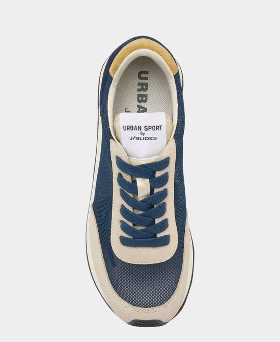 
Suede Mesh Sneaker in BEIGE/NAVY view 2
