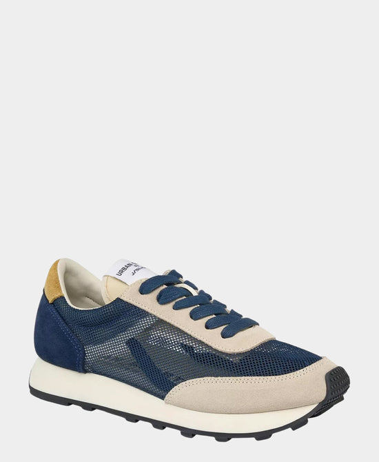 
Suede Mesh Sneaker in BEIGE/NAVY view 1