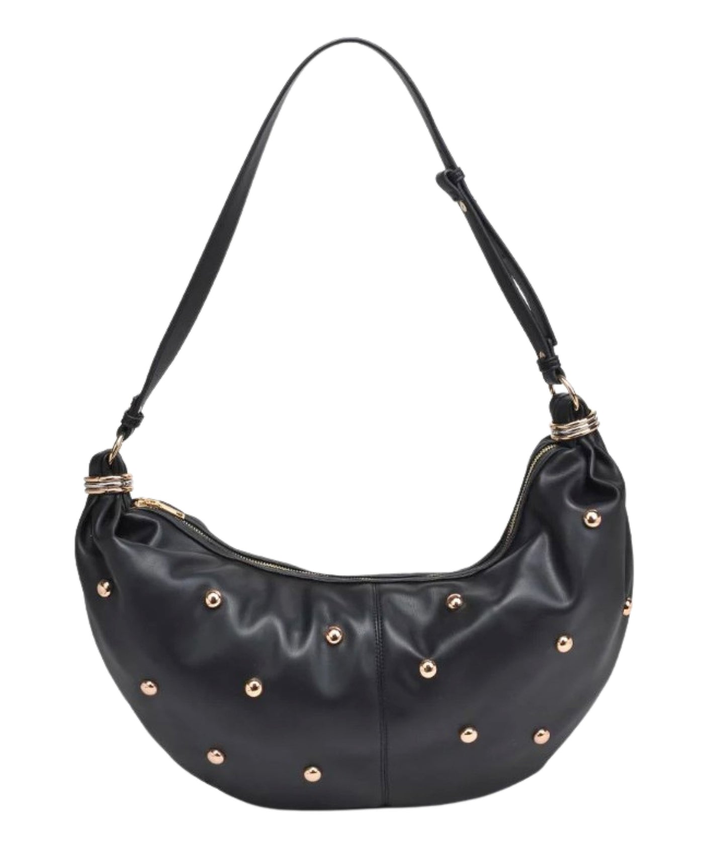 Large Studded Hobo Bag view 1