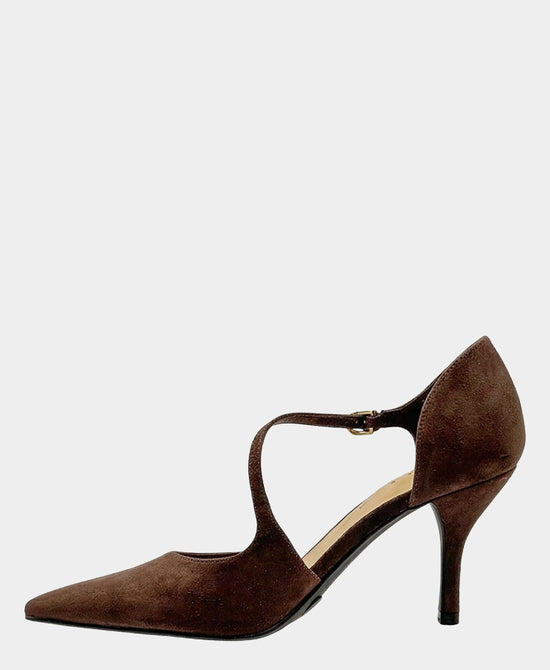 
Faux Suede Pump in BROWN view 2
