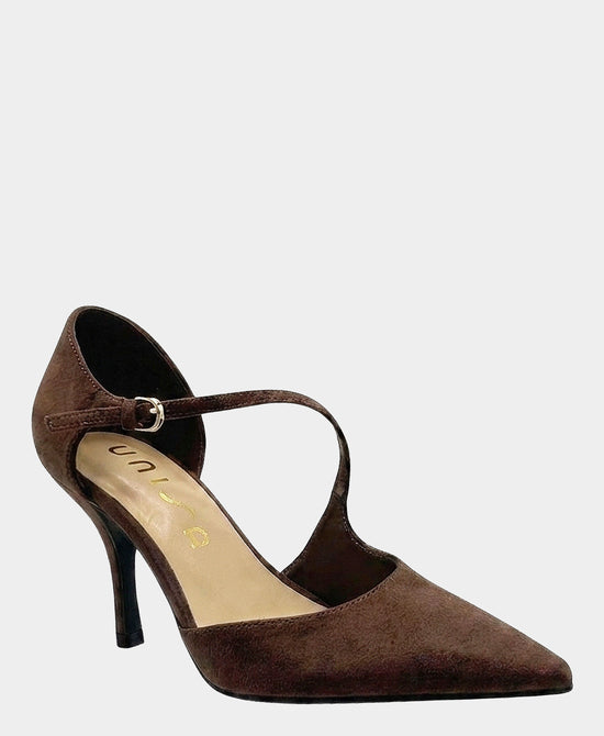 
Faux Suede Pump in BROWN view 1