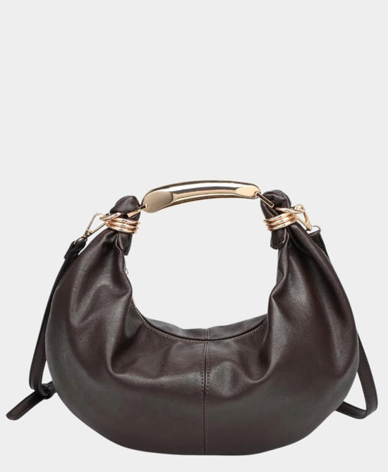 
Vegan Leather Crossbody Bag in ESPRESSO view 1