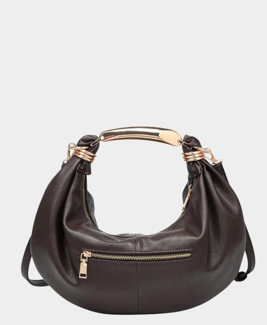 
Vegan Leather Crossbody Bag in ESPRESSO view 2