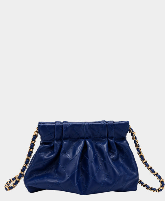 
Vegan Leather Crossbody Bag in BLUE view 1