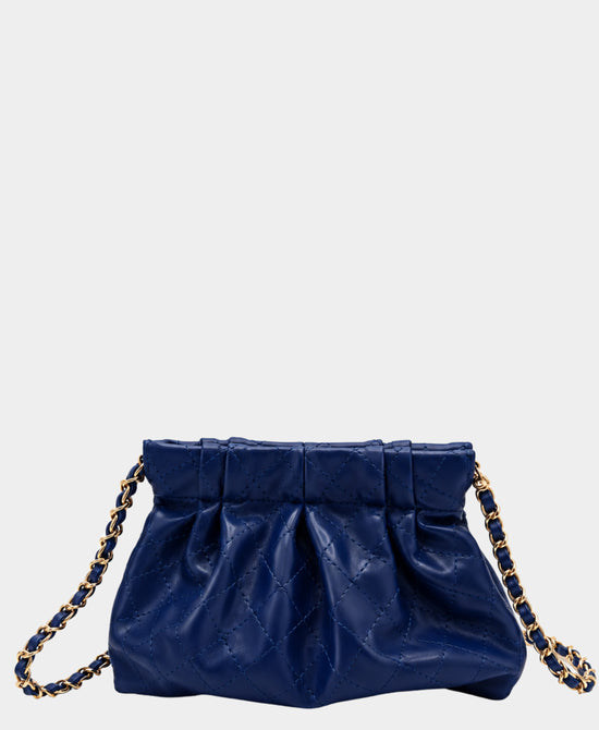 
Vegan Leather Crossbody Bag in BLUE view 2
