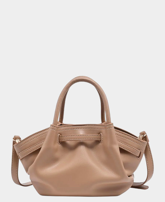 
Vegan Leather Crossbody Bag in TAN view 2