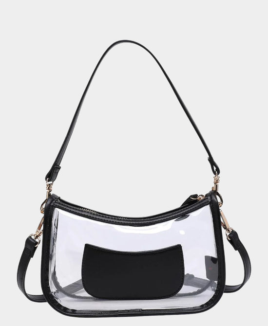 
Clear Stadium Handbag in CLEAR/BLACK view 2
