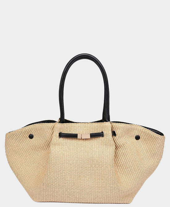 Large Straw Tote Bag view 1