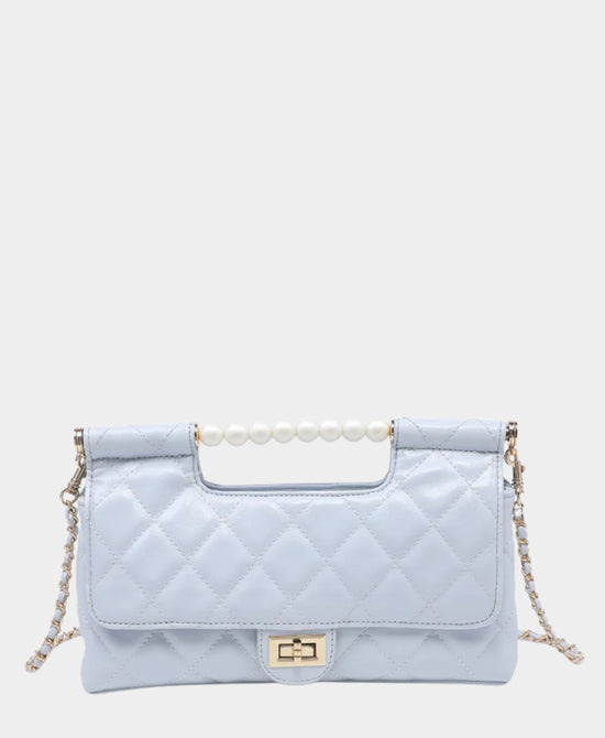 Crossbody Bag w/ Faux Pearl Handle view 1