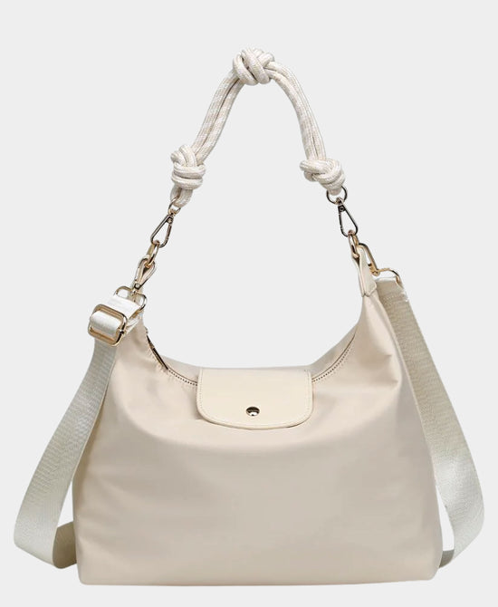 Handbag w/ Knotted Rope Handle view 1