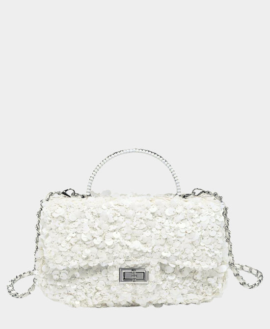 
Sequin Evening Bag in IVORY view 1
