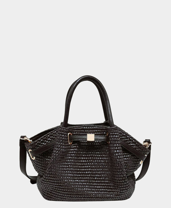 
Straw Crossbody Bag in CHOCOLATE view 1