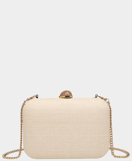 
Embroidered Clutch Bag in BEIGE MULTI view 2