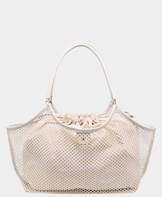 Crochet Mesh Tote Bag view 1