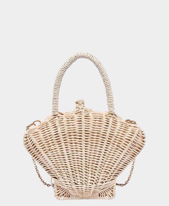 Woven Seashell Handbag w/ Charms view 2