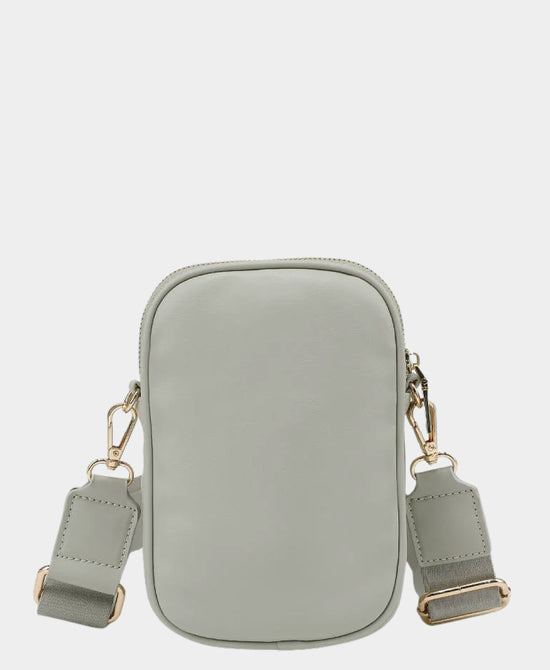 
Woven Cell Phone Crossbody Bag in GREY view 2