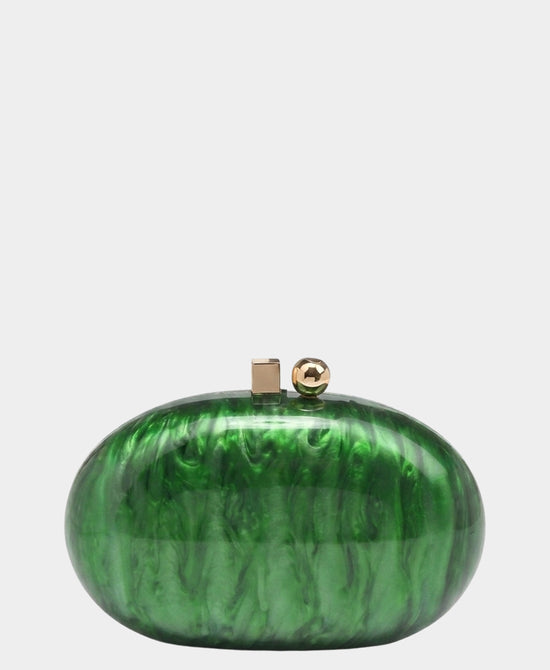 
Marble Clutch Bag in EMERALD view 1