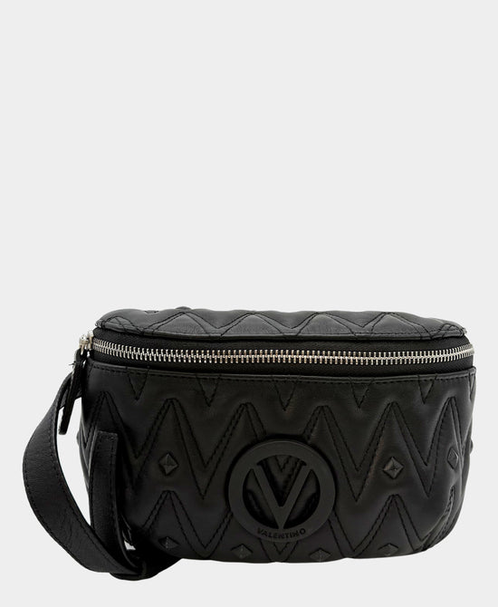 Leather Stitched "V" Fanny Pack Bag view 1