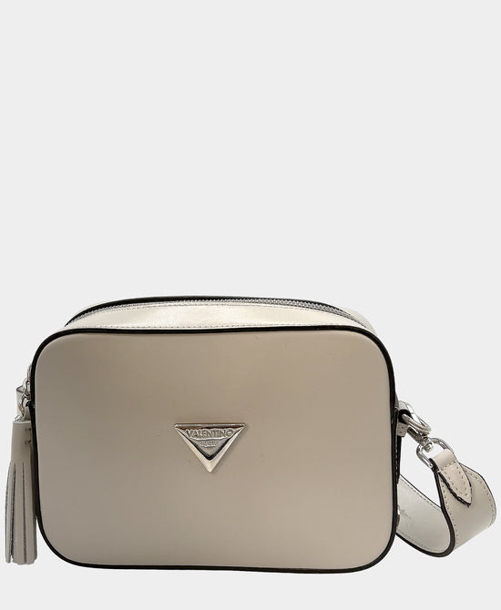 Leather Metal Logo Shoulder Bag view 