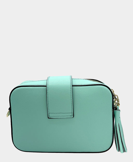 Leather Metal Logo Crossbody Bag view 2