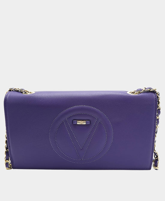 Leather Stitched Logo Crossbody Bag view 