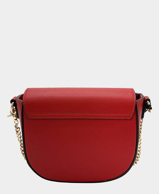 Leather Metal Logo Crossbody Bag view 2