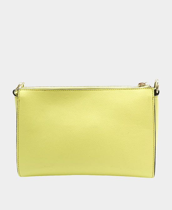 Leather Metal Logo Crossbody Bag w/ Tassel view 2