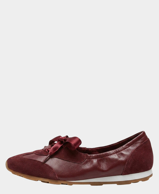 
Ballet Lace Up Sneaker in BURGUNDY view 2