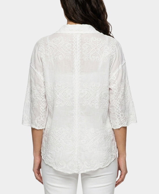 
Embroidered Blouse in WHITE view 2