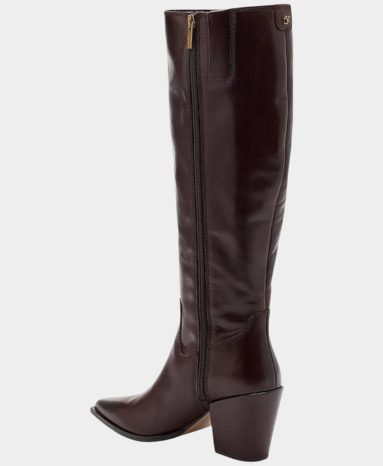 
Leather Knee High Boot in WARM CHESTNUT view 2