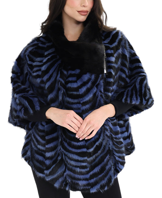 Mink Cape w/ Zipper view 