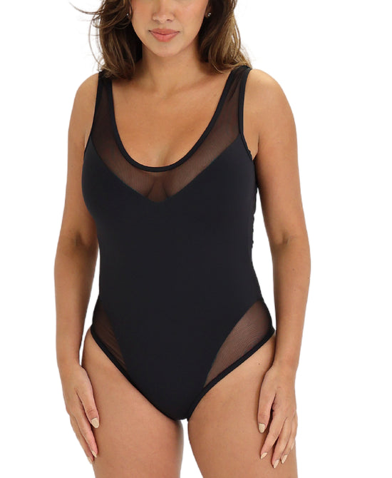 Mesh One Piece Swimsuit view 1