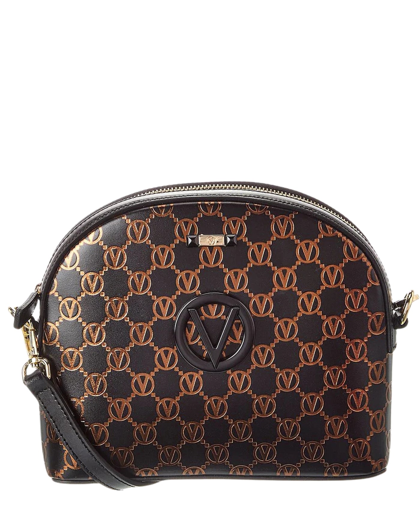 Leather Monogram Crossbody Bag view 1