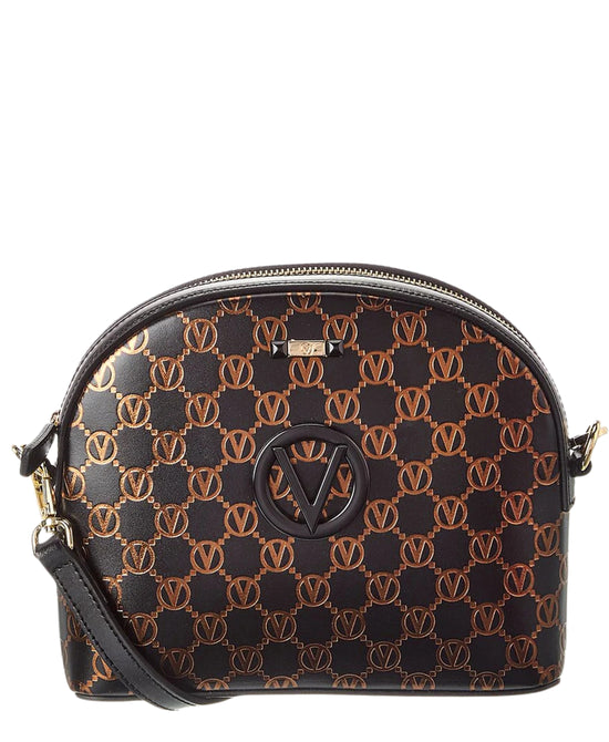 Leather Monogram Crossbody Bag view 