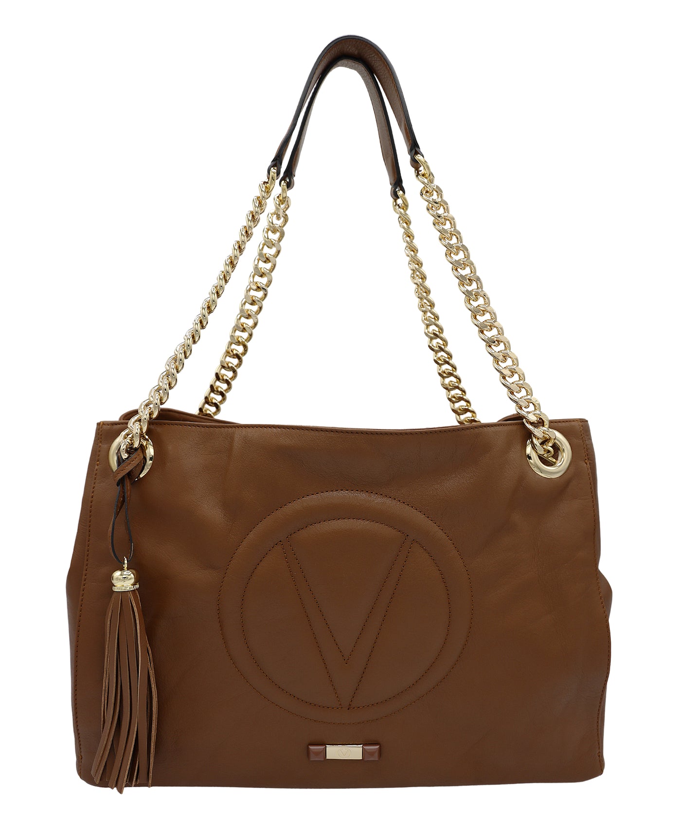 Leather Tote Bag w/ Embossed Logo image 1
