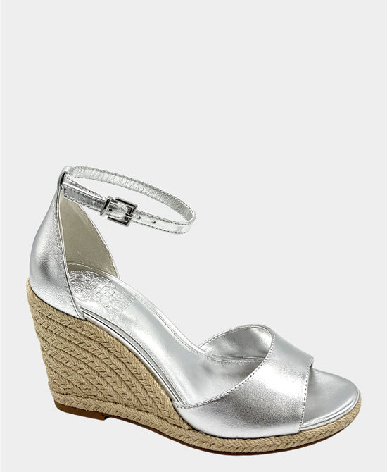 Metallic Leather Wedge Sandal view 1