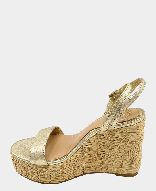 Metallic Leather Wedge Sandal view 2