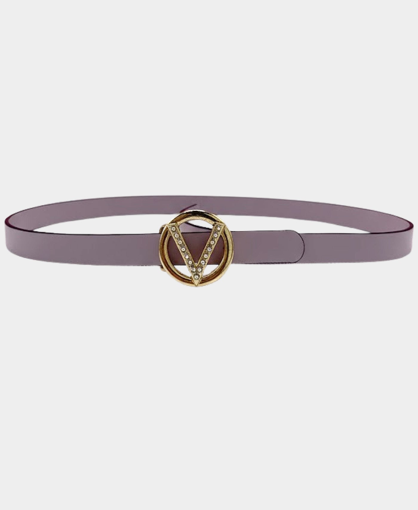 Leather Crystal Medallion Buckle Belt view 1