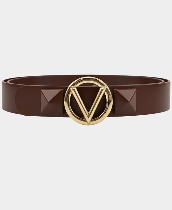 Leather Medallion Buckle Belt view 