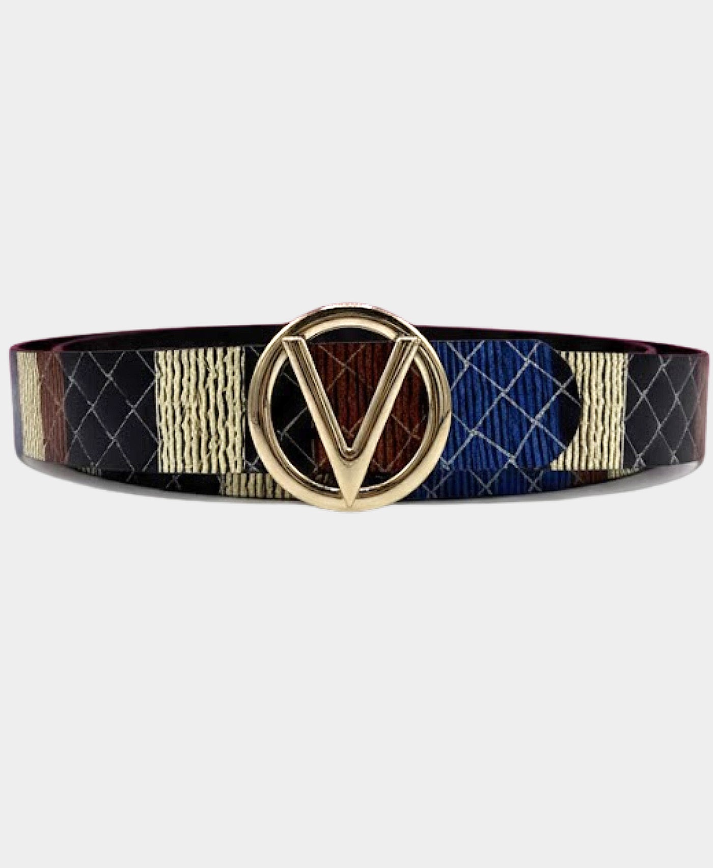 Leather Printed Medallion Buckle Belt view 1