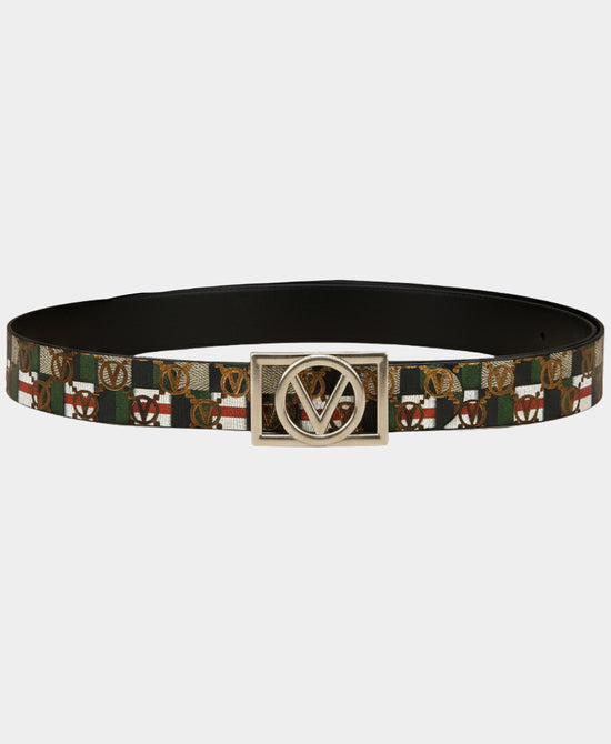 Leather Printed Buckle Belt view 
