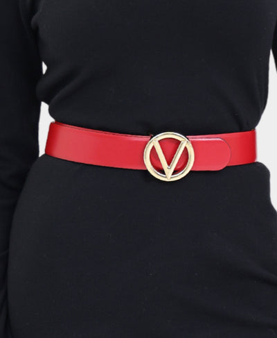 Leather Medallion Buckle Belt image 2