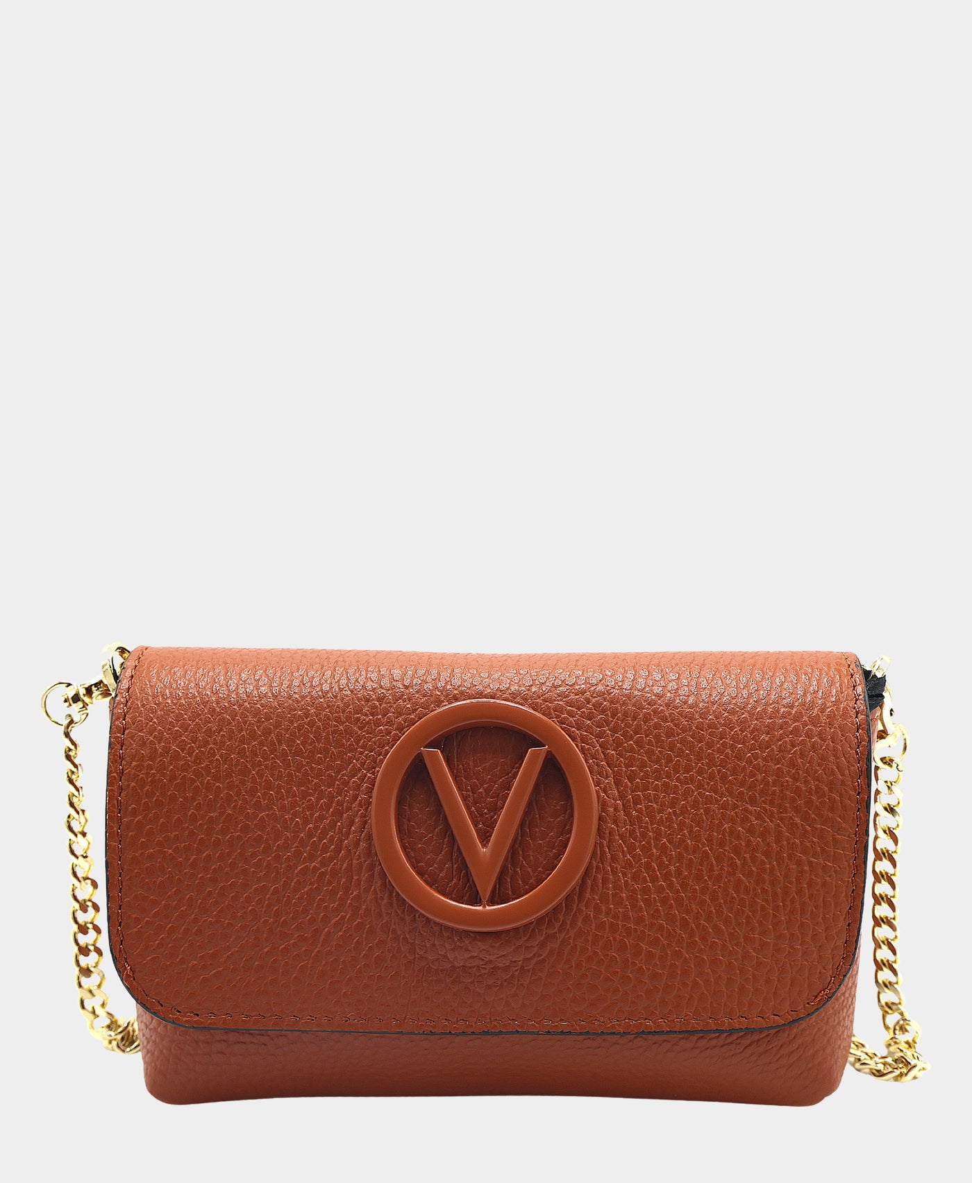 Leather Medallion Logo Crossbody Bag view 1