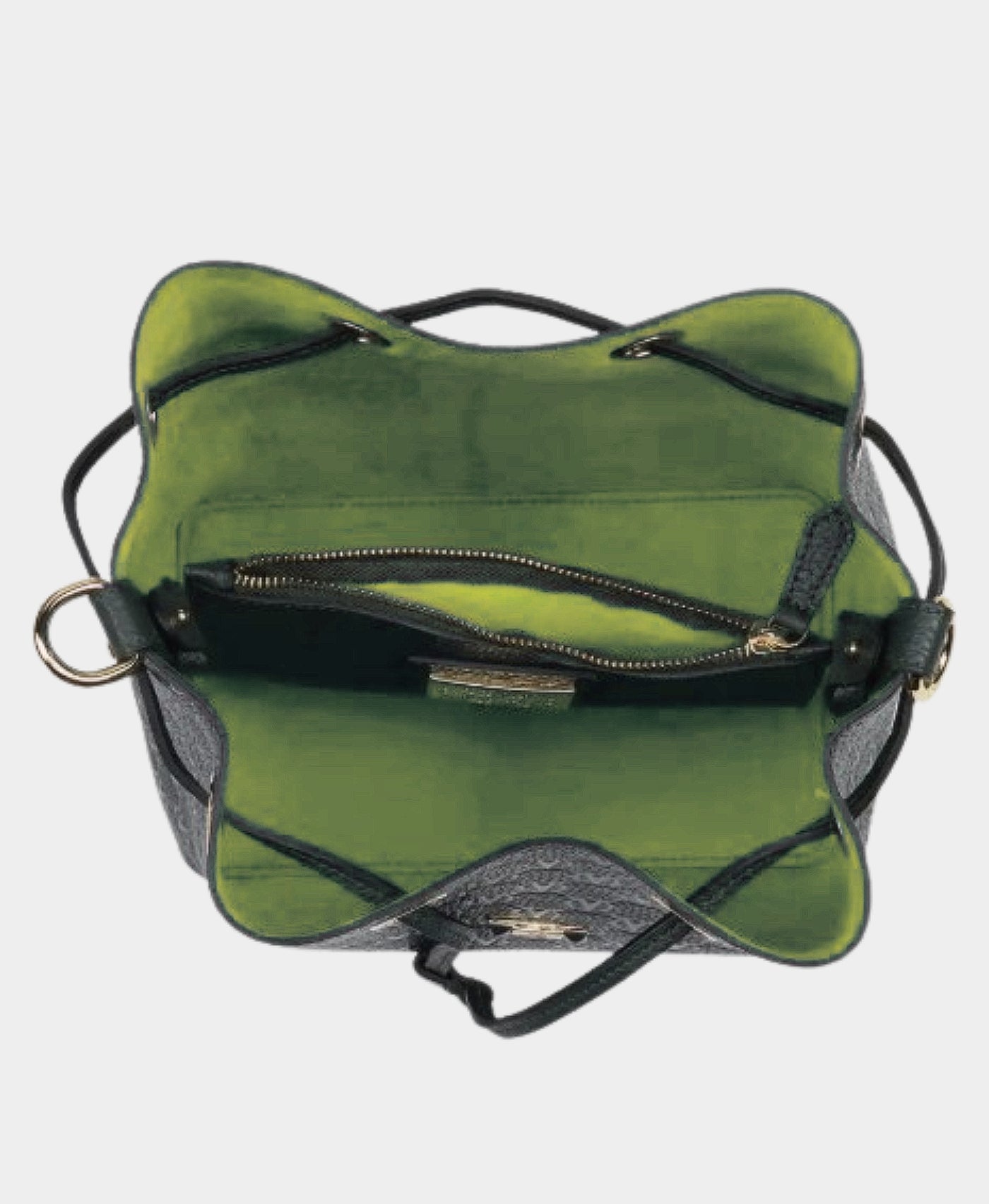 Leather Monogram Bucket Bag view 2