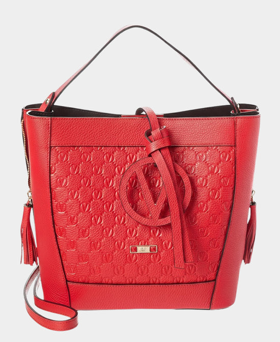 Leather Monogram Handbag w/ Medallion view 