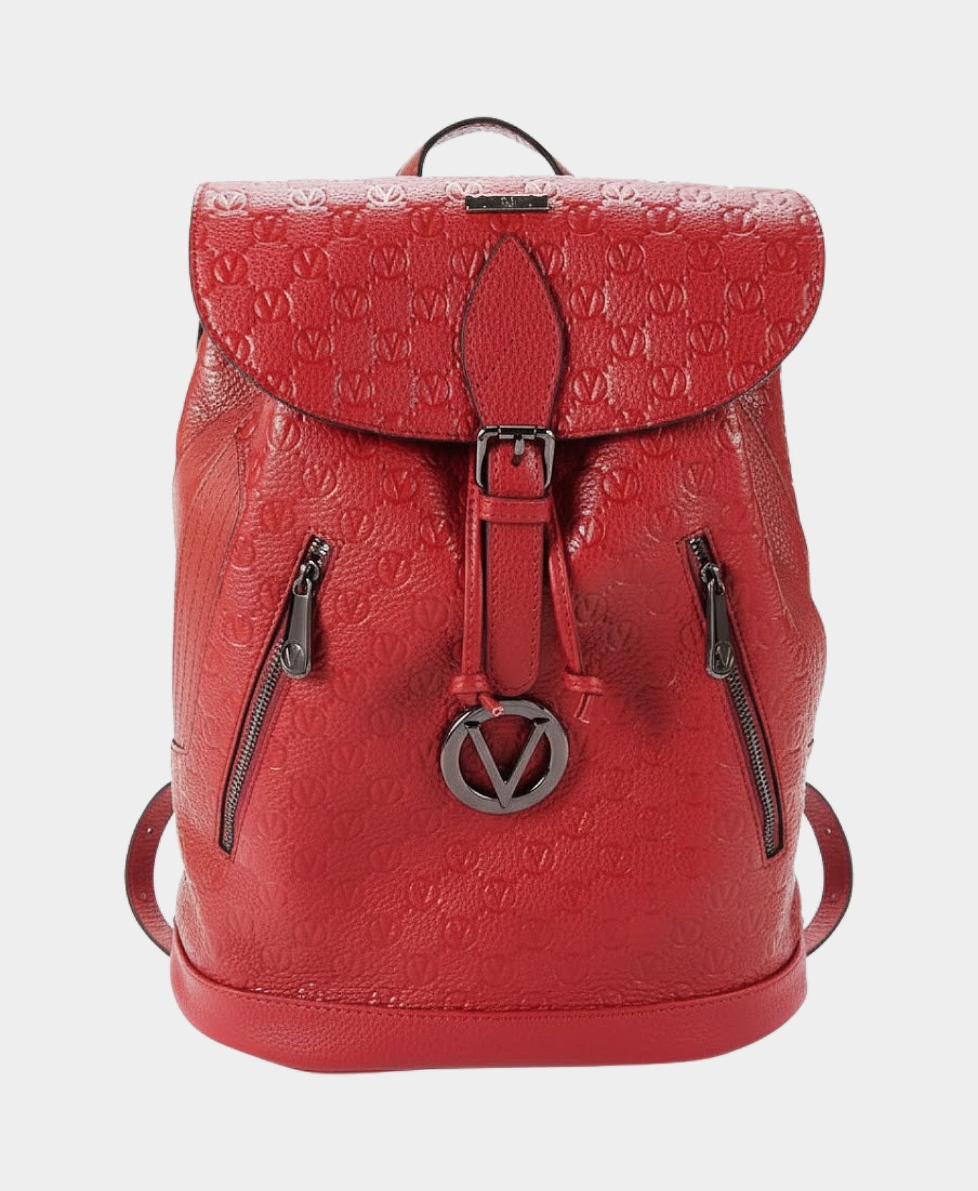 Leather Monogram Backpack view 1