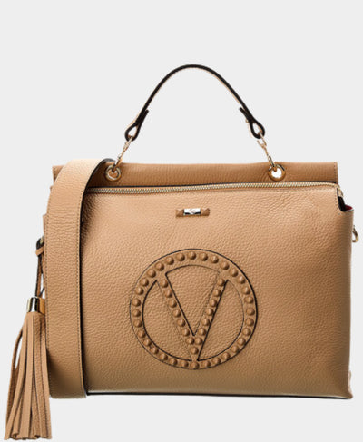 Leather Studded Logo Handbag image 2