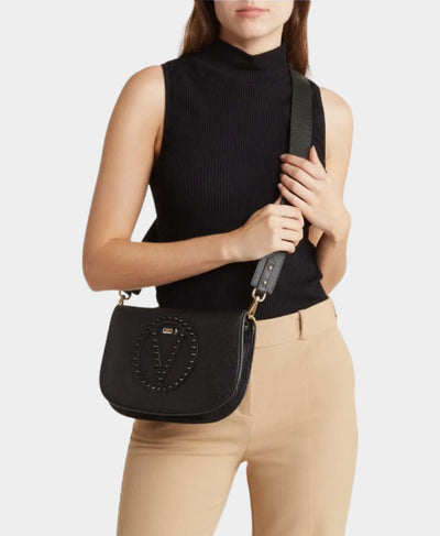 Leather Crossbody Bag w/ Studded Logo image 2