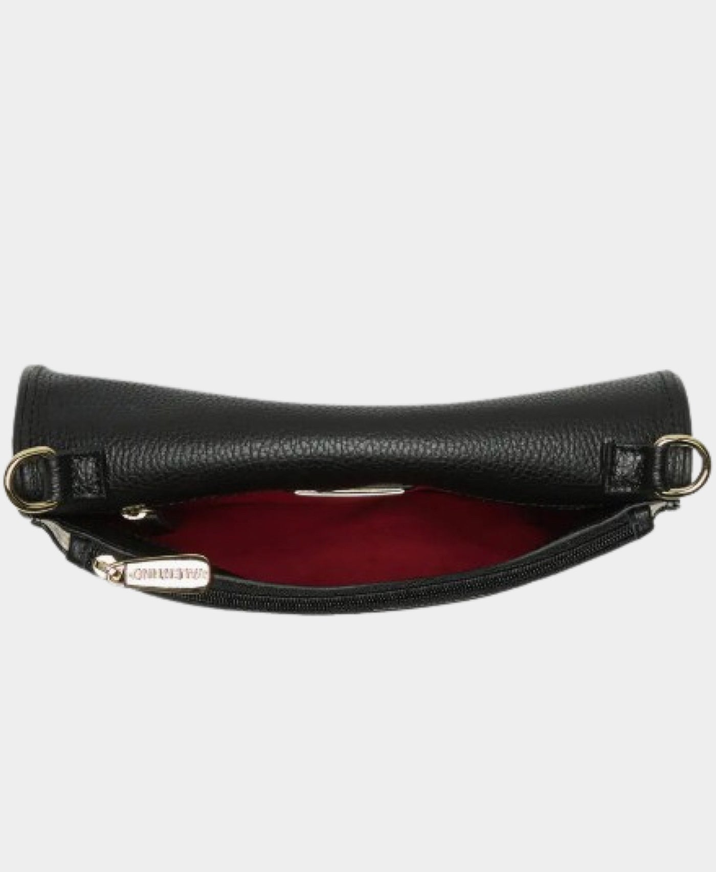 Leather Crossbody Bag w/ Studded Logo view 3