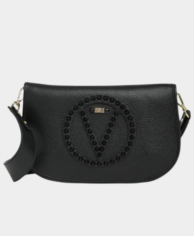 Leather Crossbody Bag w/ Studded Logo image 1